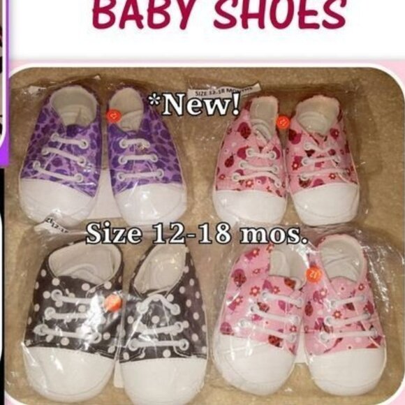NEW! SOFT SOLE BABY SHOES - Picture 3 of 3